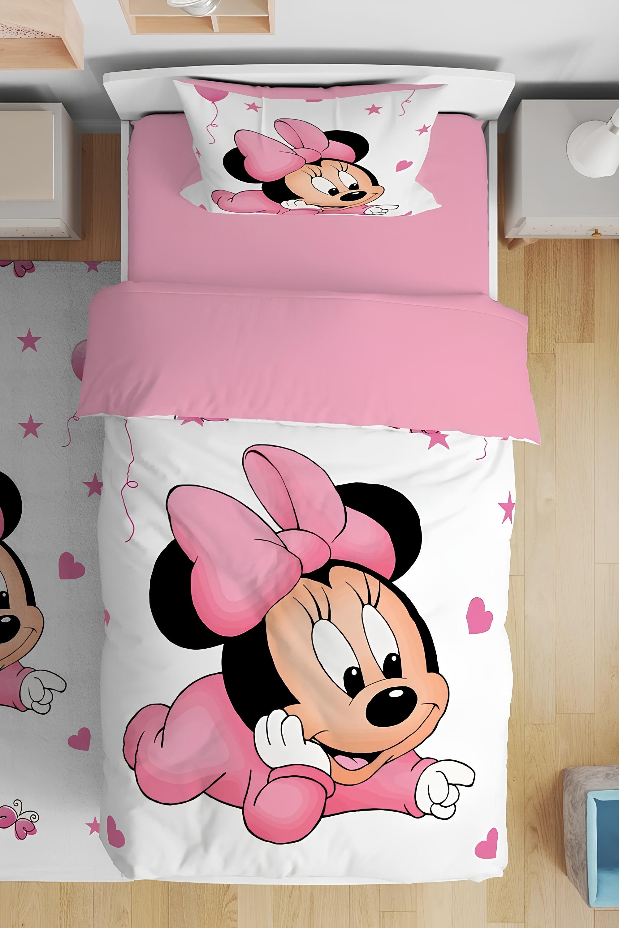Minnie Mouse Duvet Cover Set Mickey Mouse Duvet Covers Etsy