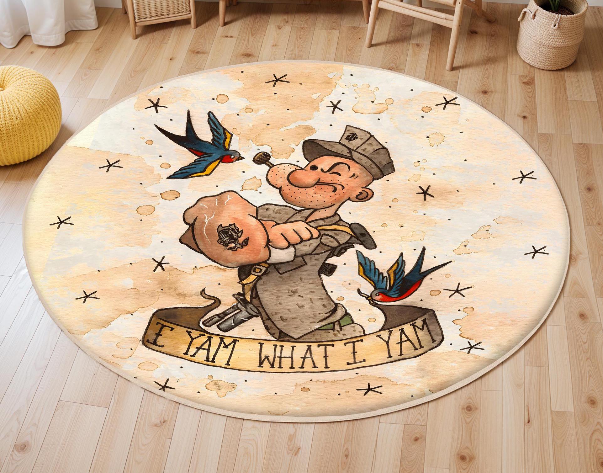 ラグ・カーペット popeye rug 受注生産・5月末 - 6月末までに発送予定] P Rug (Basic/Black