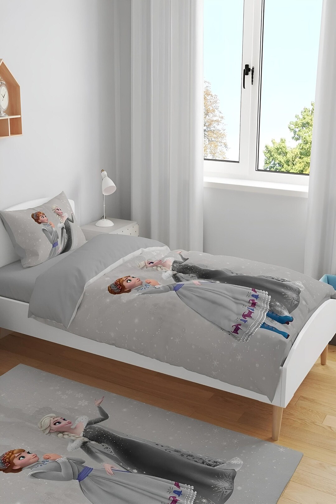 Elsa and Anna İnspired Bedding, Toddler Bedding, Frozen Elsa Duvet Cover, Snow Queen Elsa ...