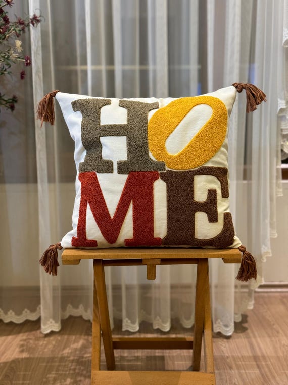 funda cojin almohadas casa ideas Funda de almohada bordada con aguja perforada para decoración del