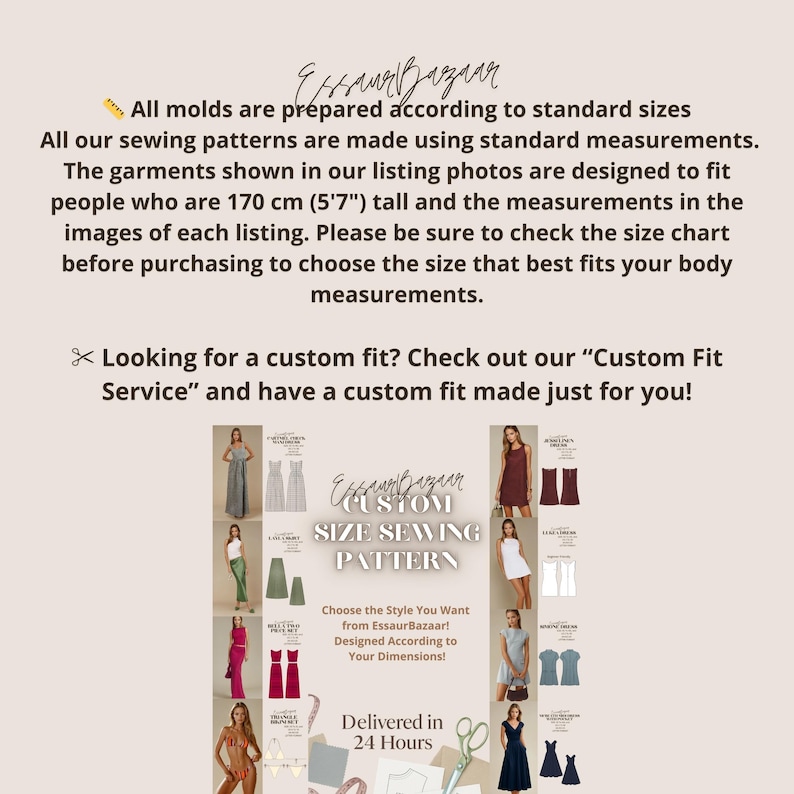 Cartmel Check Maxi Dress, PDF Sewing Pattern, Digital Sewing, Women Sewing Summer Dress, Suitable For Us Letter-A4-A0 Format image 4