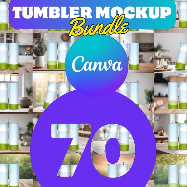 Canva 20 Oz Skinny, Tumbler Mockup Bundle, 20Oz Tumbler Mockup, Customizable Tumbler Mockup, Canva Tumbler Mockup, 20 Oz Straw Tumbler