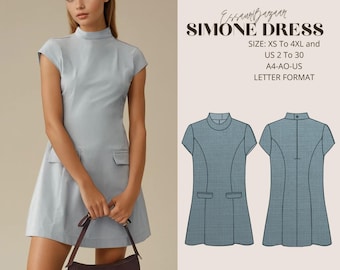 Simone Dress Sewing Pattern, Cottagecore Summer Dress (Digital PDF)