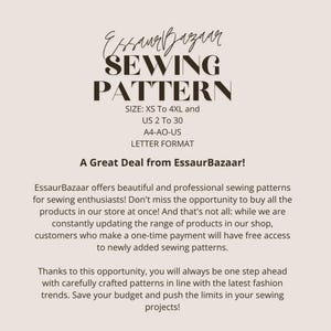 120+ Schnittmusterpakete für den gesamten Shop, lebenslanger Zugriff, XS-4XL (A0, A4, US Letter) Bild 5
