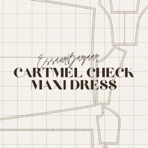 Cartmel Check Maxi Dress, PDF Sewing Pattern, Digital Sewing, Women Sewing Summer Dress, Suitable For Us Letter-A4-A0 Format image 7