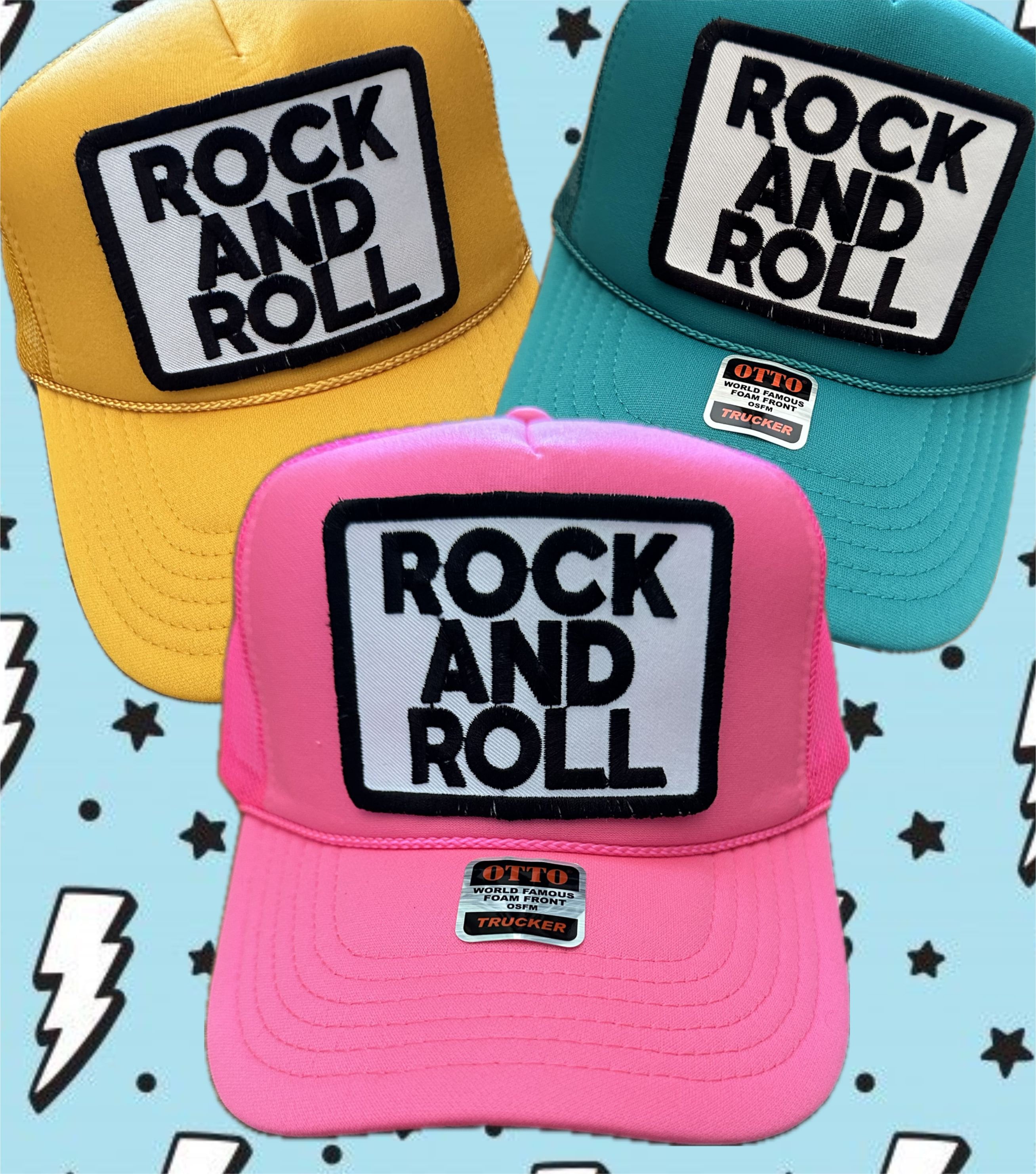 SUPER COOL CAP! EMBLEMS, SCRIPT, PATCHES ROCK N ROLL? high end brand Rock N Roll Patch - Etsy main image 2
