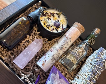 Full Moon Ritual Box Full Moon Altar Bundle Lavender Altar Spray ...