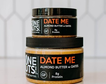 All Natural Almond Butter, Nut Butter, Date Me Almond Butter, Almond Butter with Dates