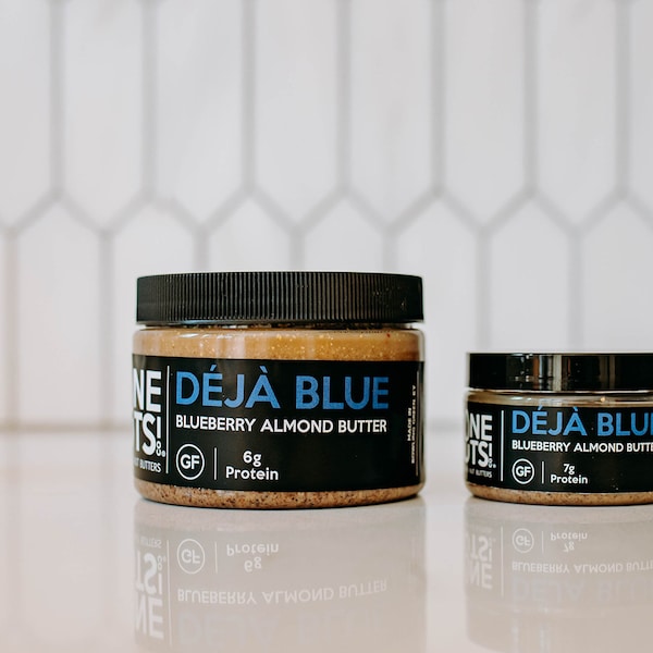 All Natural Almond Butter, Blueberry Almond Butter, Nut butter - Deja Blue