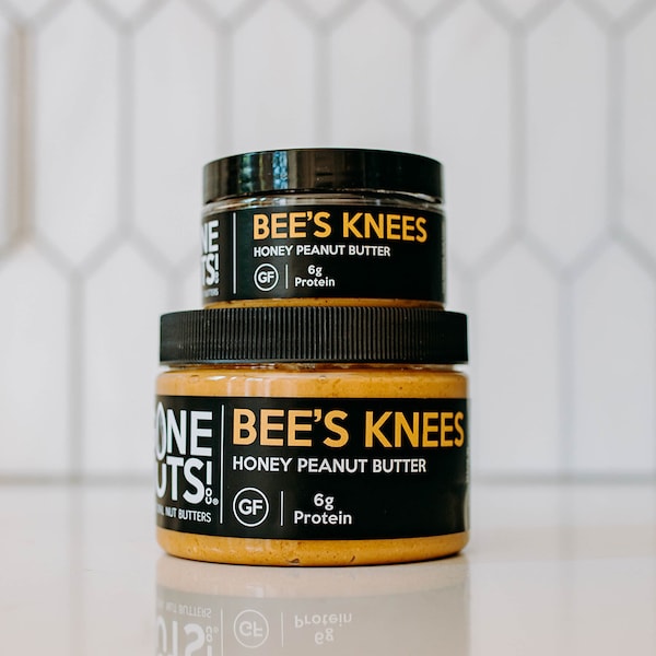 All Natural Peanut Butter, Honey Peanut Butter, Peanut Butter Bee's Knee - Honey Peanut Butter