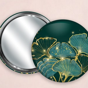 Ginkgo pocket mirror