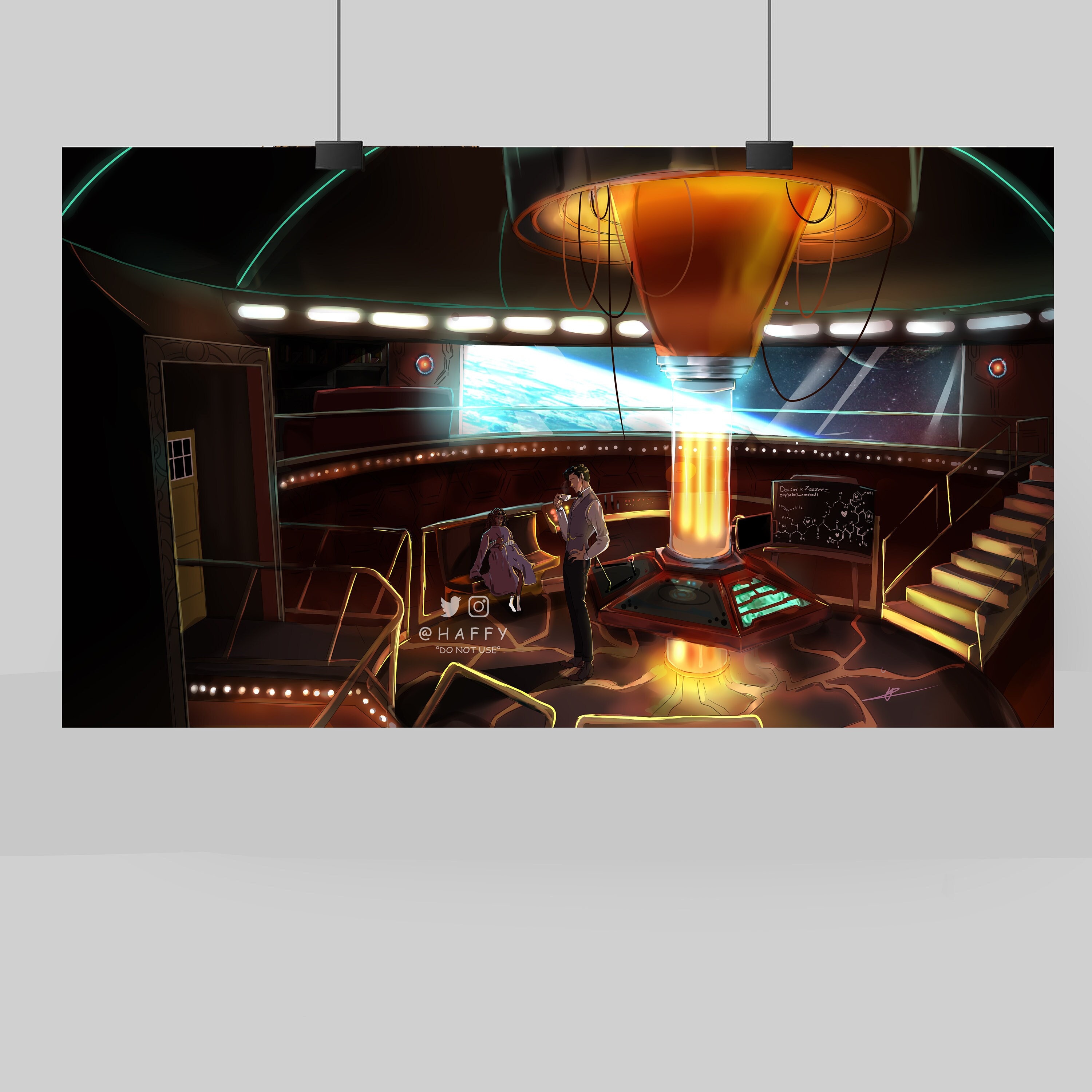 My FanTardis Interior Doctor Who Art Print- TARDIS poster