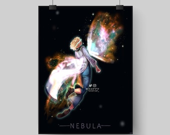 Thirteenth Doctor « The Nebula » Illustration Doctor Who Art Print- Jodie Whittaker poster