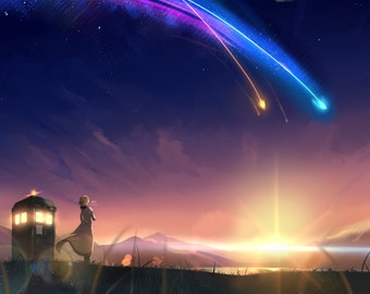 Treizième Docteur « Doctor Who x Your Name » Illustration Fichier numérique de Doctor Who