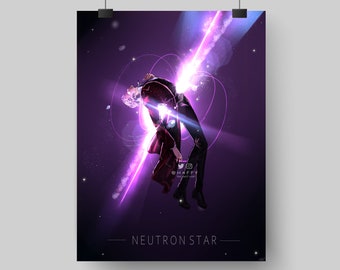 Twelfth Doctor « Neutron star » Illustration Doctor Who Art Print- Peter Capaldi poster