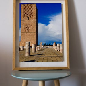 Rabat Print, Hassan Tower, Morocco Wall Art, Rabat Painting, Rabat Wall Art, Morocco, Landscape Art, Travel Gift, Morocco Print, Art Print,