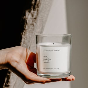 Minimalist Candle Label | Candle Label Design | Candle Label Template | Canva Candle Label | Modern Candle Label | Chic Candle Design