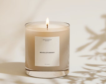 Minimalist Candle Label | Candle Label Design | Candle Label Template | Canva Candle Label | Modern Candle Label | Chic Candle Design