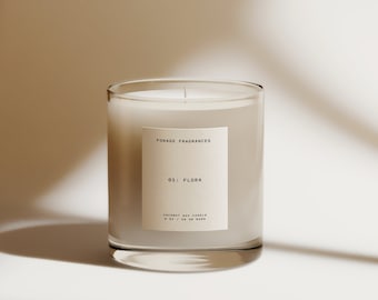 Minimalist Candle Label | Candle Label Design | Candle Label Template | Canva Candle Label | Modern Candle Label | Chic Candle Design