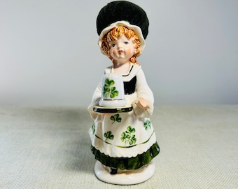 Vintage Chintz Ceramic Cat: 1980s Cottagecore Floral Decor by