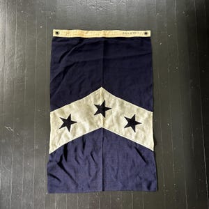 Antique Annin Yacht Flag: Early 1900s, Wool Bunting, Past Commodore, Sailng, Beach House