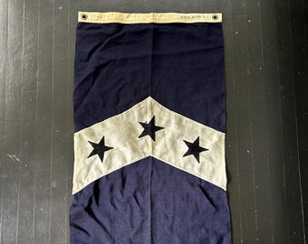 Antique Annin Yacht Flag: Early 1900s, Wool Bunting, Past Commodore, Sailng, Beach House