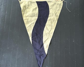 Antique Annin Yacht Flag: Cruising Club of America, Early 1900s, Wool Bunting, Burgee