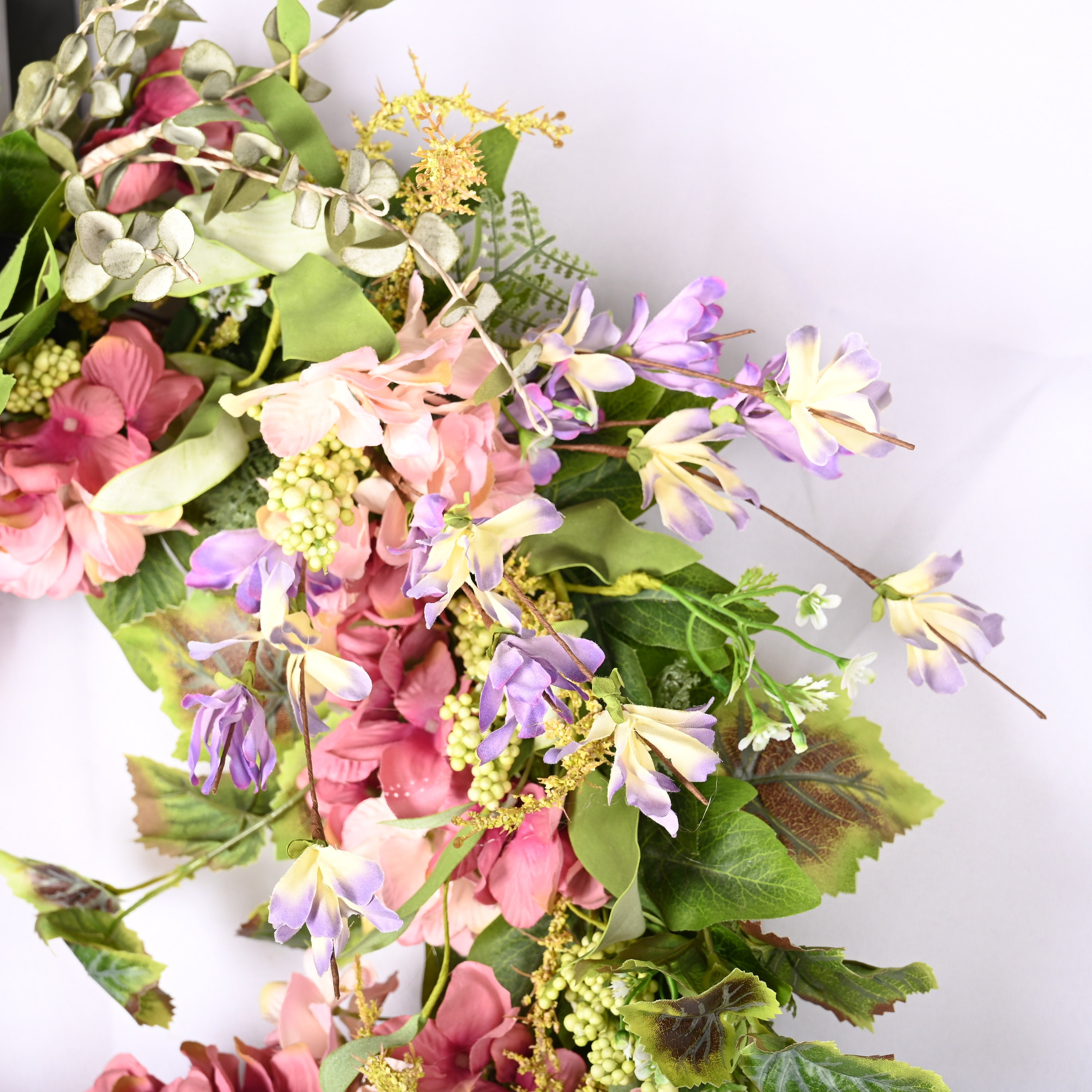 26 Inch Spring Every Day Front Door Hydrangea Lavender Grape Vine ...