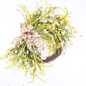 Grapevine front door wreath Everyday spring Eucalyptus Wreath Mini Rose Wreath Hydrangea wreath  Gift 26&quot; Wreath