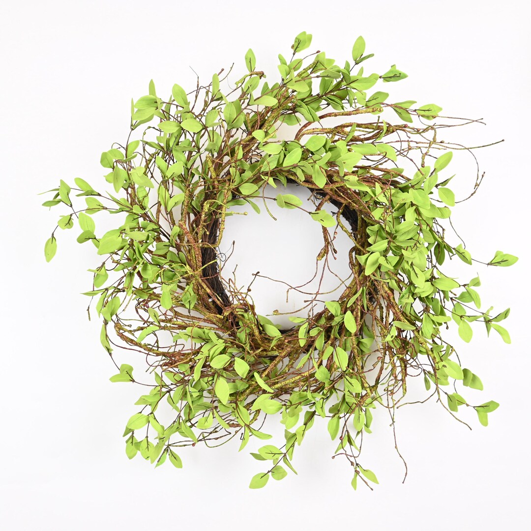 26 Inch Spring Every Day Front Door Grape Vine Welcome Wreath Weddings ...