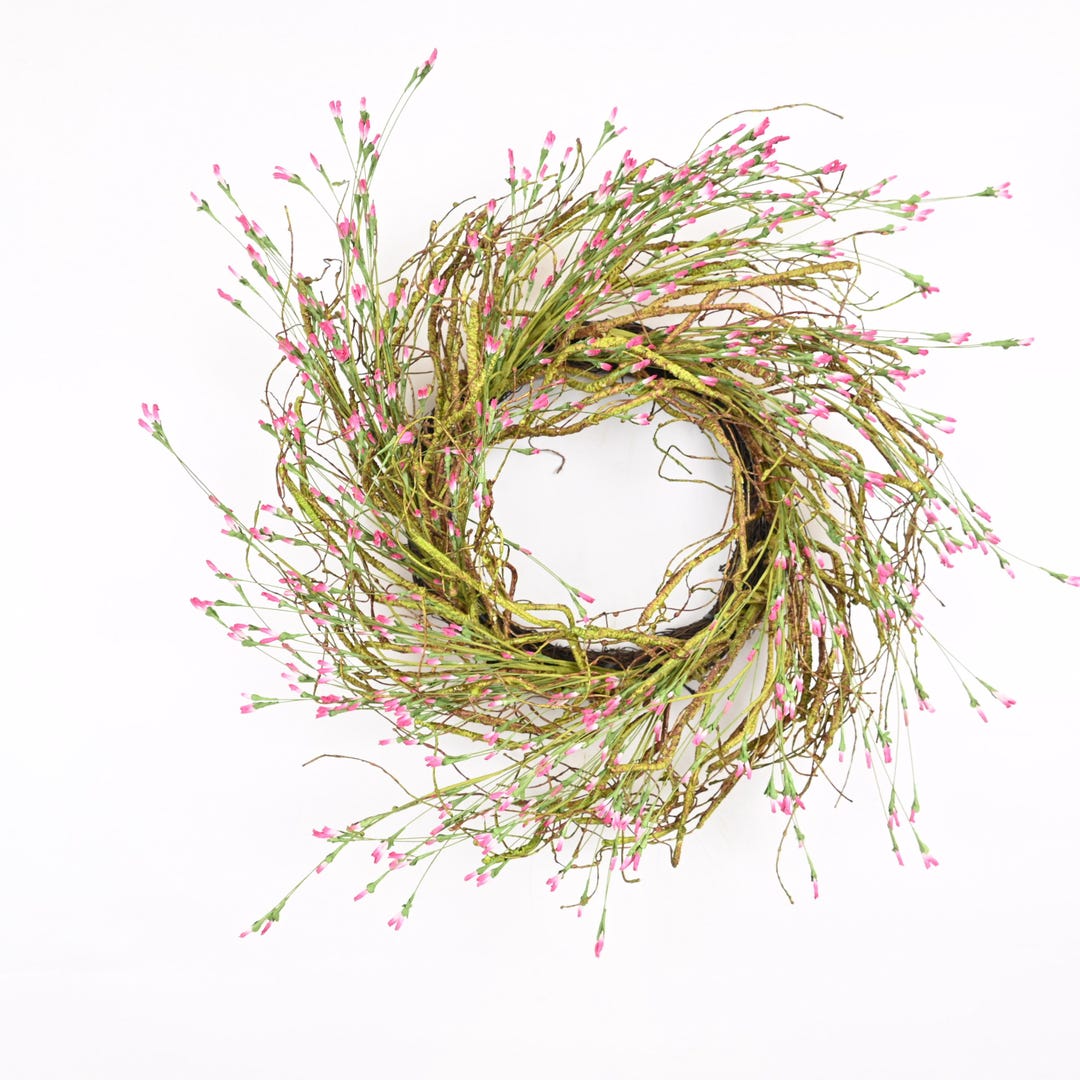 26 Inch Spring Every Day Front Door Lavender Grape Vine Welcome Wreath ...