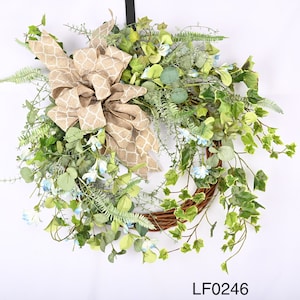 26" Grapevine front door Everyday spring  daisy ribbonbow Wreath wedding Housewarming Gift -Gift Ideas