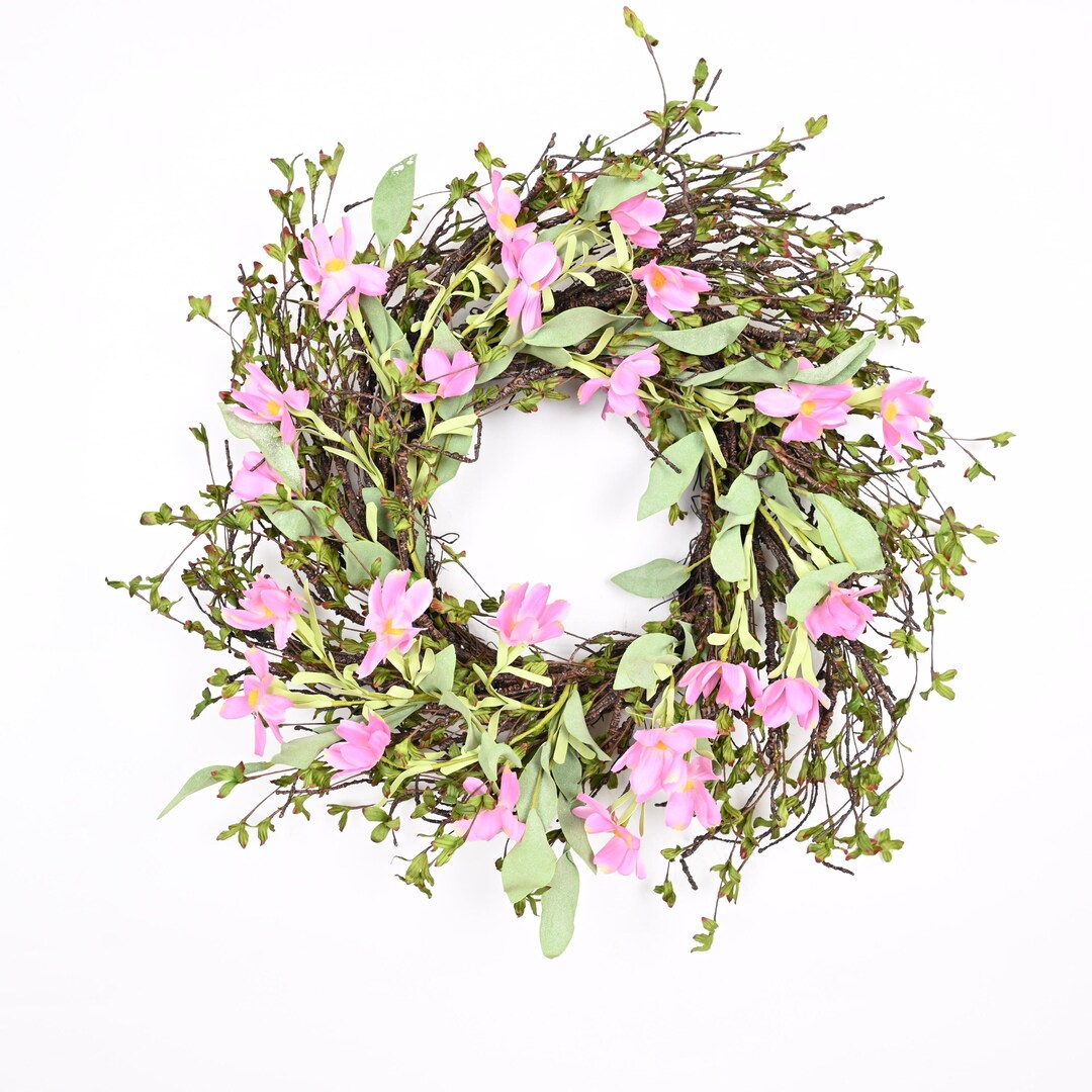 26 Inch Spring Every Day Front Door Hydrangea Lavender Grape Vine ...