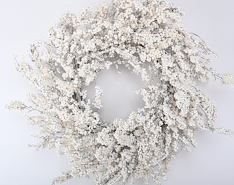 Buy Winter Wreath for Front Door, Wreath Not Christmas, Silver White Wreath,  Winter Rustic Door Wreath, January Wreath Online in India 