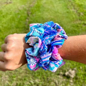 Palm Beach Style Scrunchie, Hair Tie Mystery Pack, Preppy scrunchie pack