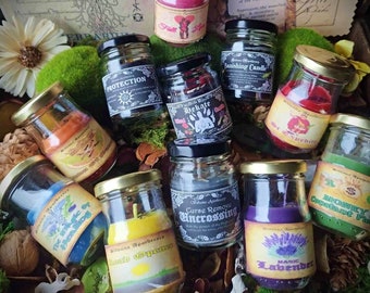 On Budget Ritual Spell Candles Handcrafted with Magic Herbs and Oils Chanted and Activated Ready for Spells Rituals Over 25 Kind Folk Magic