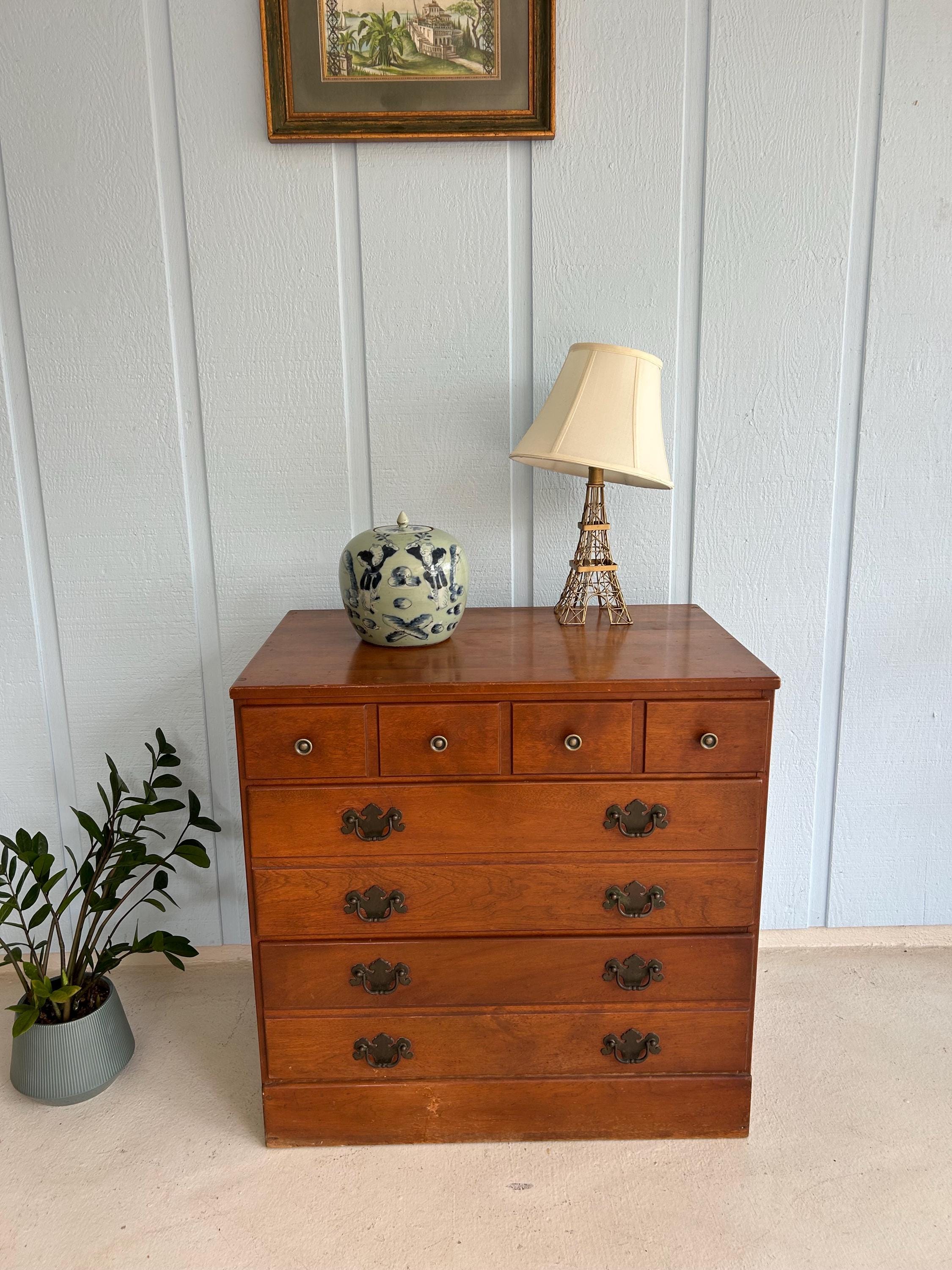 ETHAN ALLEN Nutmeg Maple Dresser-vintage Solid Wood Large