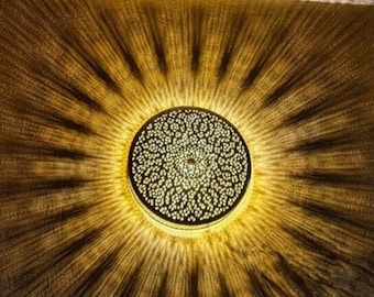 Marokkaanse wandlamp Marokkaanse wandlamp 4 beschikbare kleuren Art Deco decor lichtverspreider wandkandelaar, bohoverlichting