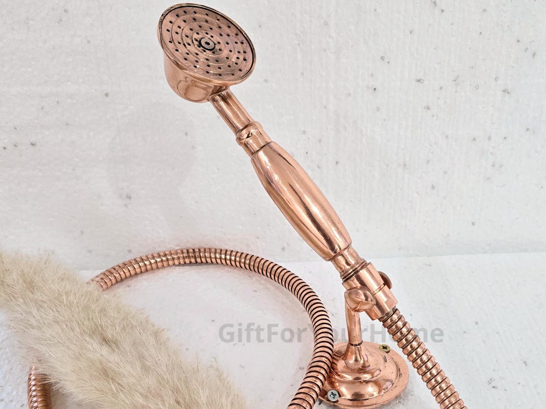 Copper Handheld Shower , Handheld Shower With Hose Flexible ...