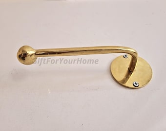 Unlacquered Brass Toilet Paper Holder – Antique Bird Roll Holder – Solid Brass Bathroom Accessories – Vintage TP Holder, Rustic Spa Gift