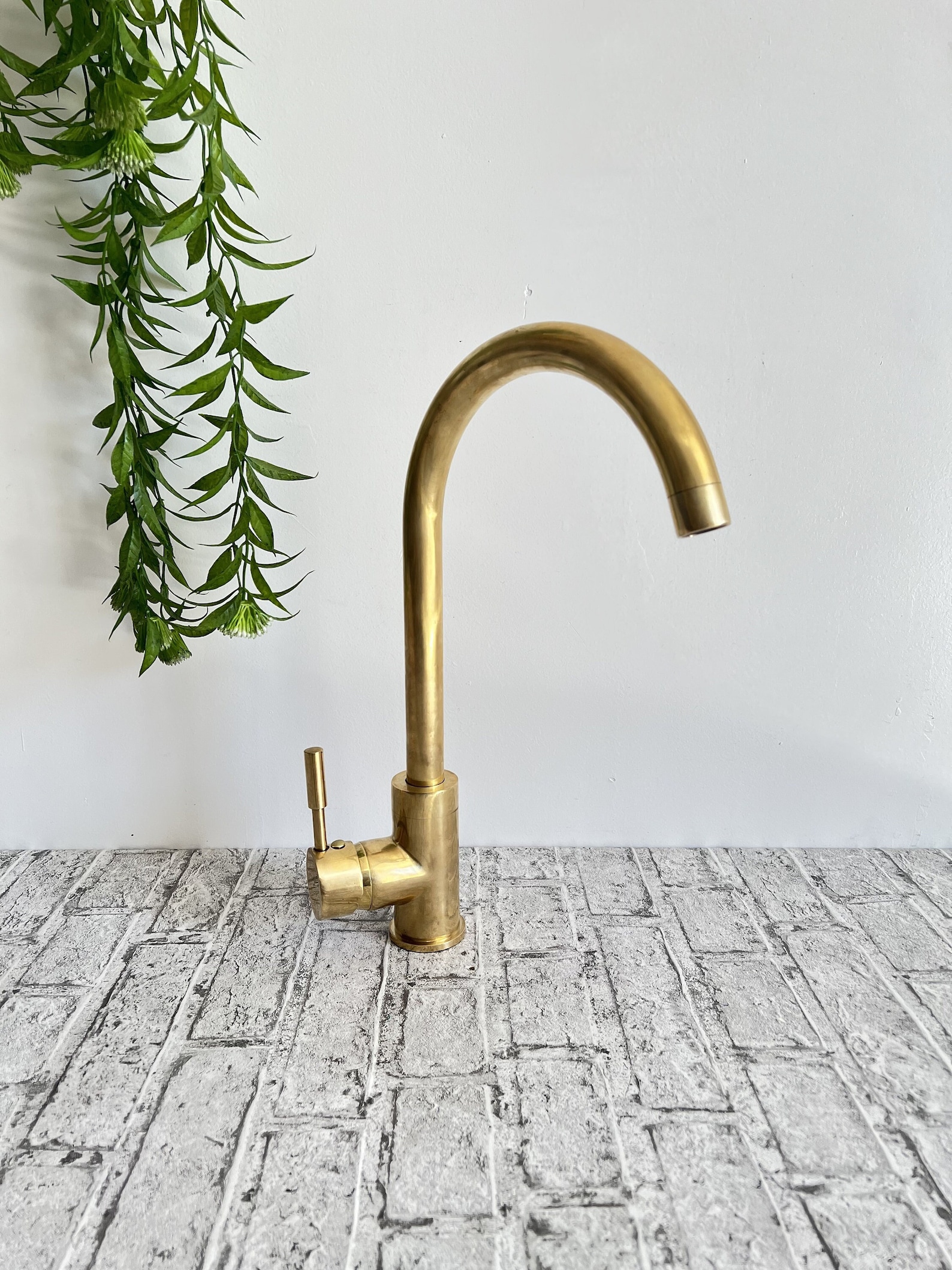 Unlaquered Brass Basin Faucet for a Mid-century Modern Touch,unlaquered ...
