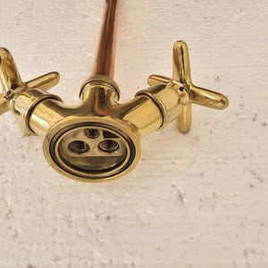 Antique Brass Vanity Faucet - Copper Faucet Taps - Solid Brass Kitchen Tap - Copper Finish Bathroom Faucet Kitchen Sink Faucet