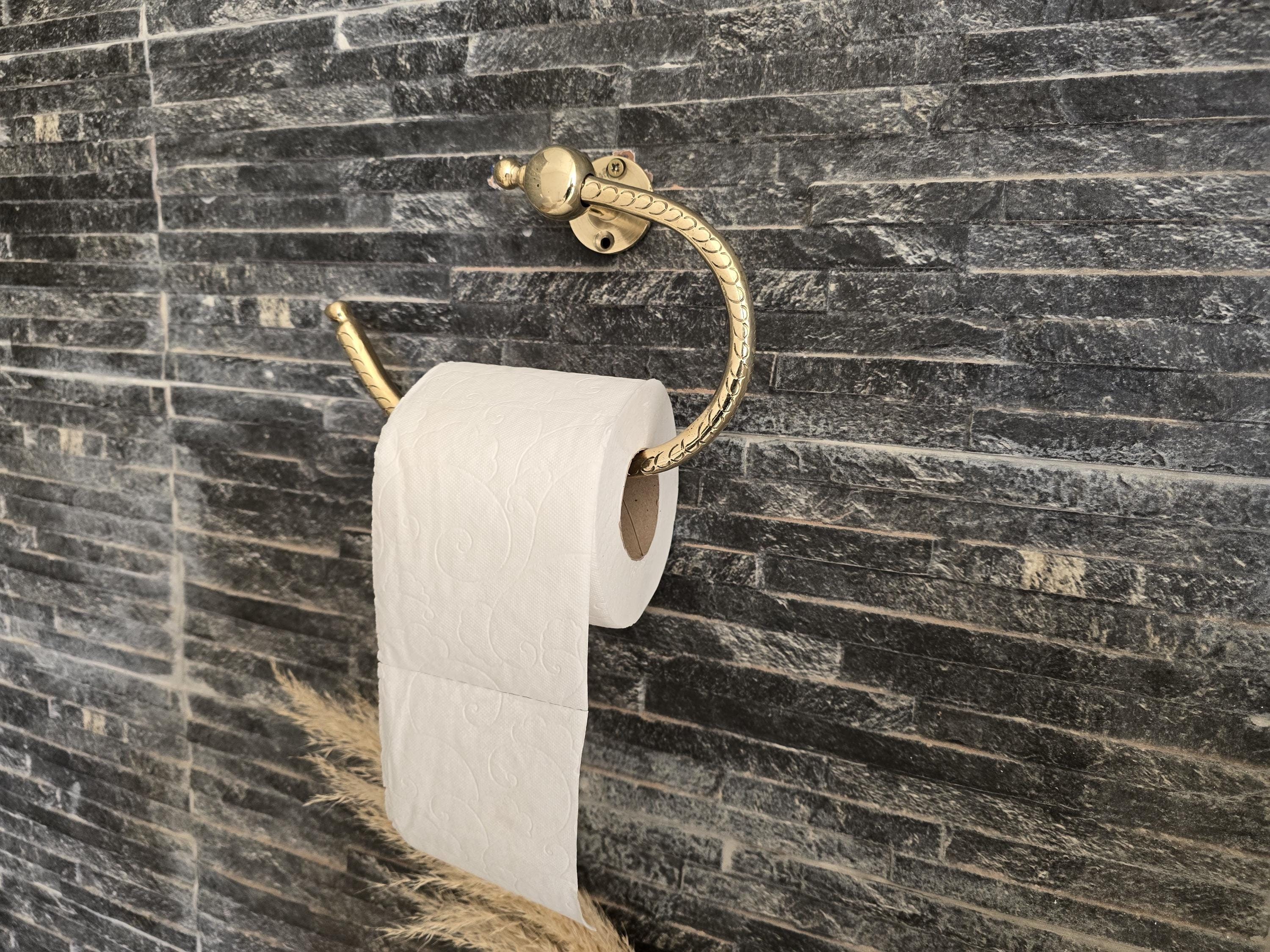Solid Brass Towel Bar - Unlacquered Brass Bathroom Hardware - Wall Mounted Gold Towel Rack - Handmade Vintage Bathroom Decor