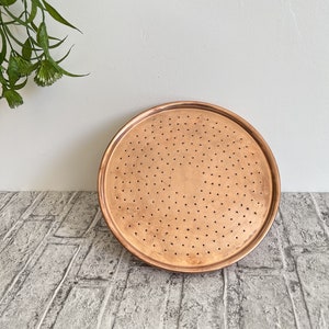 Solid Copper Shower Head – Handmade Bathroom or Outdoor Garden Shower – Rustic Rainfall Shower Head – Antique Brass Finish – Moroccan Style