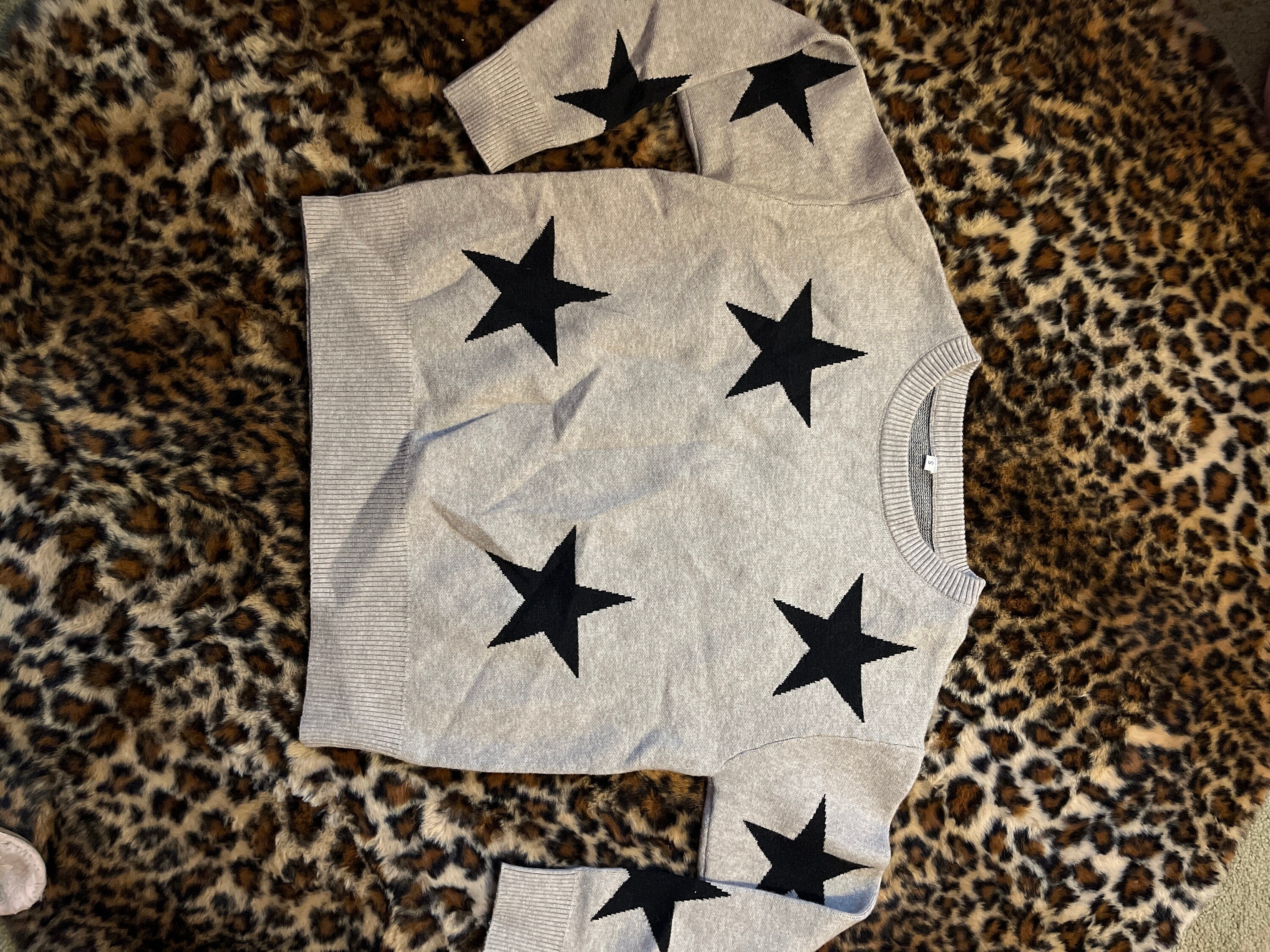 Black Star Sweater Etsy