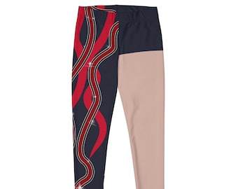 Black and red snake Tour Inspired Leggings BOTTOM ONLY costume CREAM skin tone Swiftie Merch