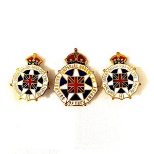 Imperial Order of the Daughter of the Empire and Two Enamel Pins by BIRKS