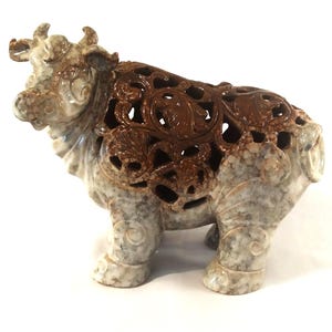 25 cm Beech Statue Glazed Porcelain Ventilated Case Unique Technique