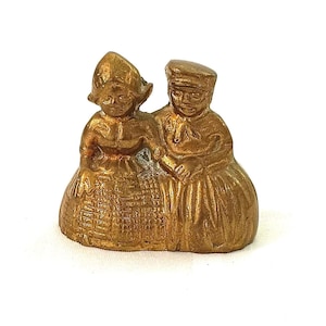 5.5 cm 1950&#39;s Victorian Brass Dutch Dinner Bell, Solid Brass.