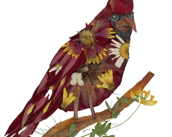 Cardinal Art Decor, Cardinal Print, Arte Floral, Arte Floral, Cardinal Lover Gift, Bird Wall Art, Bird Lover Gift, Sympathy Gift